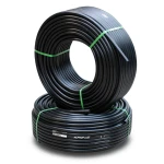 أنابيب HDPE PE 80 ضغط 4 بار قطر خارجي 75 مم سمك 2.3 مم لون أسود | نيبروبلاست