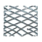 Galvanised Steel Expanded Metal Mesh Bahri Thickness 3.8 mm Width 1.22 m Length 6 m