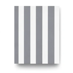 Striped Wall Decoration 10m x 0.53m Gray & White, Model 440249