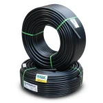 أنابيب HDPE PE 80 ضغط 4 بار قطر خارجي 125 مم سمك 3.9 مم لون أسود | نيبروبلاست