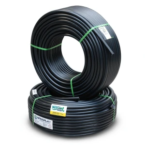 أنابيب HDPE PE 80 ضغط 4 بار قطر خارجي 125 مم سمك 3.9 مم لون أسود | نيبروبلاست