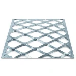 Galvanised Steel Expanded Metal Mesh Bahri Thickness 5.8 mm Width 1.22 m Length 6 m