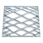 Galvanised Steel Expanded Metal Mesh Bahri Thickness 4.8 mm Width 1.22 m Length 5 m