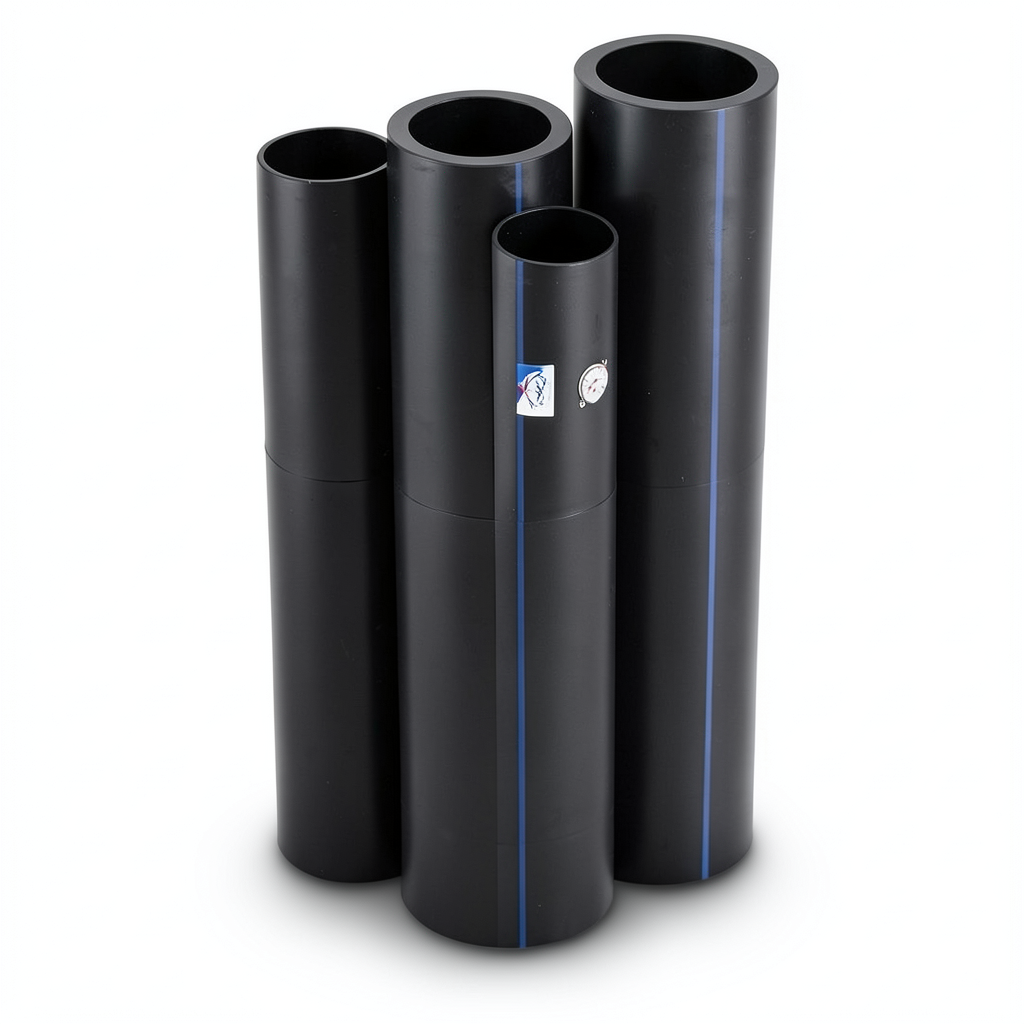 مواسير HDPE نيبروبلاست PE 80 ضغط 4 بار قطر خارجي 180 مم سمك 5.5 مم لون اسود | نيبروبلاست