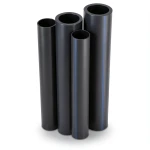مواسير HDPE PE 80 ضغط 4 بار قطر خارجي 200 مم سمك 6.2 مم لون أسود | نيبروبلاست