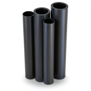 مواسير HDPE PE 80 ضغط 4 بار قطر خارجي 200 مم سمك 6.2 مم لون أسود | نيبروبلاست
