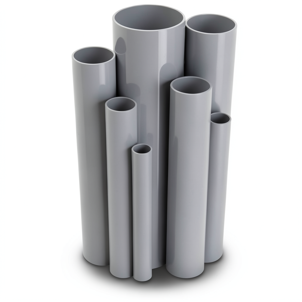 UPVC Pipes Nominal Pressure 6/20 Bar Outside Diameter 75 mm Thickness 2.2 mm Gray