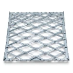 Galvanised Steel Expanded Metal Mesh Bahri Thickness 5.8 mm Width 1.22 m Length 5 m
