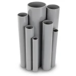 مواسير UPVC ضغط اسمي 16/20 بار قطر خارجي 75 مم سمك 5.6 مم لون رمادي