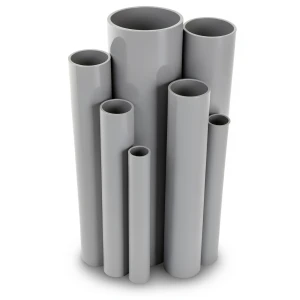 مواسير UPVC ضغط اسمي 16/20 بار قطر خارجي 75 مم سمك 5.6 مم لون رمادي