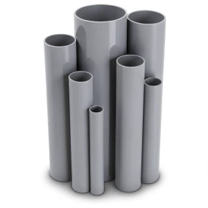 مواسير UPVC ضغط 6/20 بار قطر خارجي 110 مم سمك 3.2 مم لون رمادي