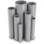 مواسير UPVC ضغط 10/20 بار قطر خارجي 110 مم سمك 5.3 مم لون رمادي