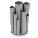 مواسير UPVC ضغط اسمي 16/20 بار قطر خارجي 110 مم سمك 8.2 مم لون رمادي