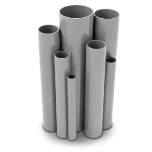 مواسير UPVC ضغط اسمي 16/20 بار قطر خارجي 110 مم سمك 8.2 مم لون رمادي