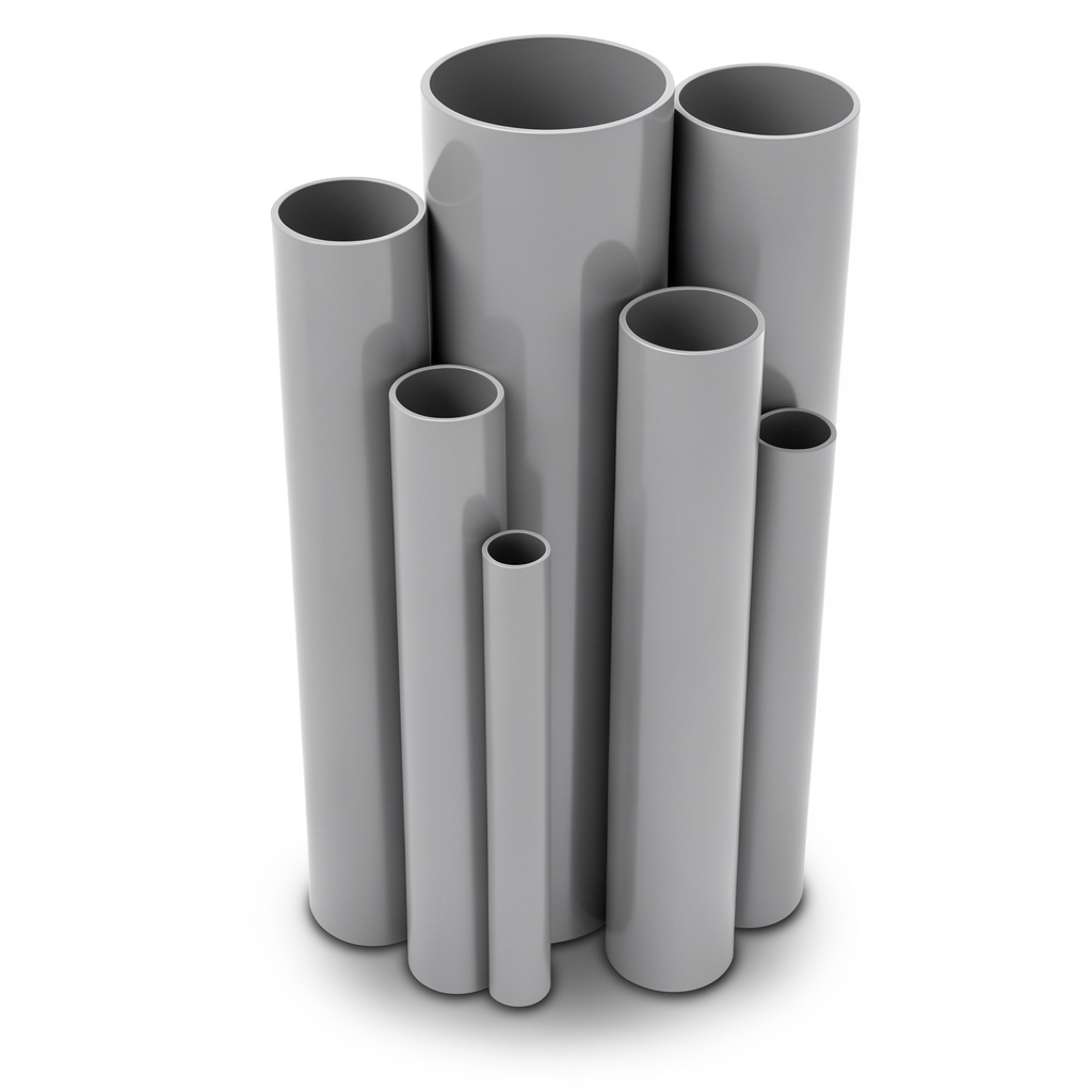UPVC Pipes Nominal Pressure 16/20 Bar Outside Diameter 110 mm Thickness 8.2 mm Gray