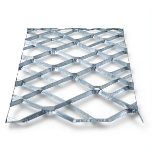 Galvanised Steel Expanded Metal Mesh Bahri Thickness 3.8 mm Width 1.22 m Length 7 m