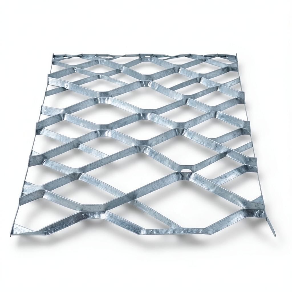 Galvanised Steel Expanded Metal Mesh Bahri Thickness 3.8 mm Width 1.22 m Length 7 m