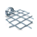 Galvanised Steel Expanded Metal Mesh Bahri Thickness 3 mm Width 1.22 m Length 6 m