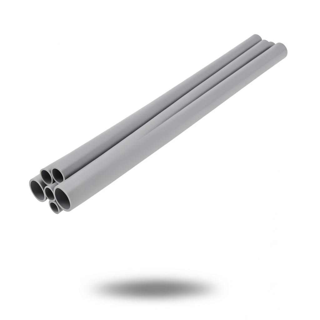 UPVC Pipes Pressure 16/20 Bar Outside Diameter 125 mm Thickness 9.3 mm Gray