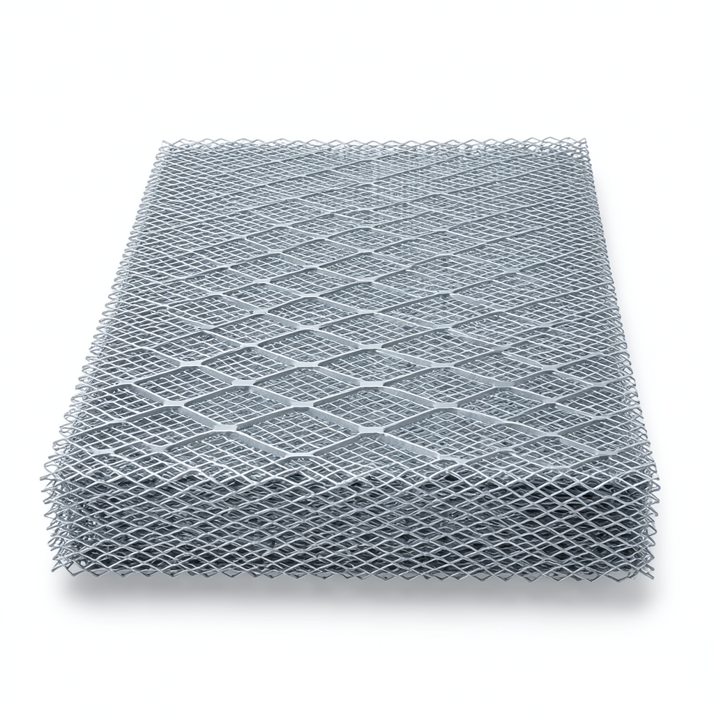 Galvanised Steel Expanded Metal Mesh Bahri 2.8 mm Thickness 1.22 m Width 7 m Length