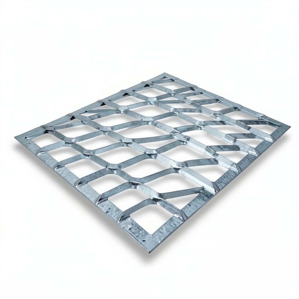 Galvanised Steel Expanded Metal Mesh Bahri Thickness 3 mm Width 1.22 m Length 7 m