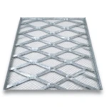 Galvanised Steel Expanded Metal Mesh Bahri Thickness 3.8 mm Width 1.22 m Length 7 m