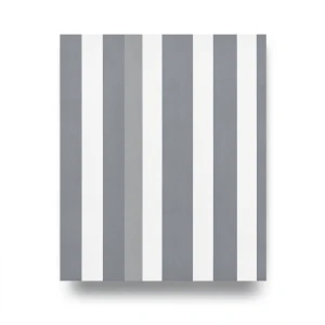 Striped Wall Decoration 10m x 0.53m Gray & White, Model 440249