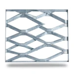 Galvanised Steel Expanded Metal Mesh Bahri Thickness 1.7 mm Width 2.44 m Length 1 m
