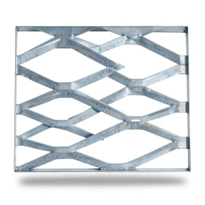 Galvanised Steel Expanded Metal Mesh Bahri Thickness 1.7 mm Width 2.44 m Length 1 m