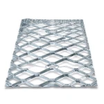 Galvanised Steel Expanded Metal Mesh Bahri Thickness 5.8 mm Width 1.22 m Length 7 m