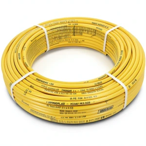 أنابيب HDPE PE 80 ضغط 4 بار قطر خارجي 63 مم سمك 2.0 مم لون أصفر | نيبروبلاست