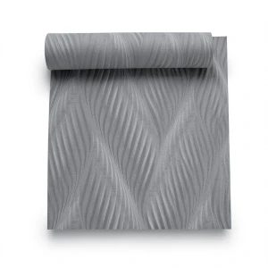 Italian Wavy Wall Covering 10m x 0.53m Gray, Model 41233