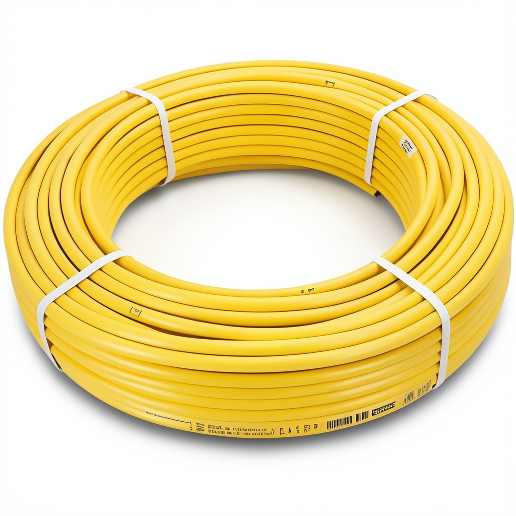 أنابيب HDPE نيبروبلاست PE 80 ضغط 4 بار قطر خارجي 110 مم سمك 3.4 مم لون أصفر | نيبروبلاست