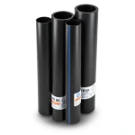 HDPE Pipes PE 80 Pressure 4 Bar Outside Diameter 225 mm Thickness 6.9 mm Black | NEPROPLAST