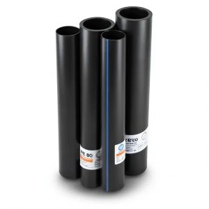 HDPE Pipes PE 80 Pressure 4 Bar Outside Diameter 225 mm Thickness 6.9 mm Black | NEPROPLAST