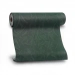 Italian wallpaper patterned design, size 10 m x 1.06 m, dark green color, model 81868