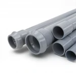 مواسير UPVC الوطنية ضغط 10 بار  قطر خارجي 110 مم سمك 4.2 مم لون رمادي