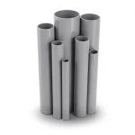 مواسير UPVC ضغط 6/20 بار قطر خارجي 225 مم سمك 5.6 مم لون رمادي