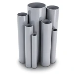 مواسير UPVC ضغط اسمي 10/20 بار قطر خارجي 225 مم سمك 10.8 مم لون رمادي