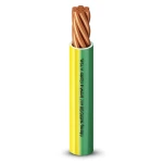 كابل كهرباء مفرد Alfanar 1.5 ملم² موصل نحاس مجدول عزل PVC لون أصفر/أخضر 450/750 فولت