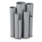 مواسير UPVC ضغط 6/20 بار قطر خارجي 250 مم سمك 7.3 مم لون رمادي