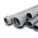 مواسير UPVC الوطنية ضغط 10 بار  قطر خارجي 160 مم سمك 6.2 مم لون رمادي
