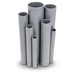مواسير UPVC ضغط اسمي 10/20 بار قطر خارجي 250 مم سمك 11.9 مم لون رمادي