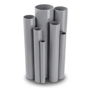 مواسير UPVC ضغط اسمي 16/20 بار قطر خارجي 250 مم سمك 18.6 مم لون رمادي