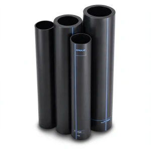 مواسير HDPE PE 80 ضغط 4 بار قطر خارجي 500 مم سمك 15.3 مم لون أسود | نيبروبلاست