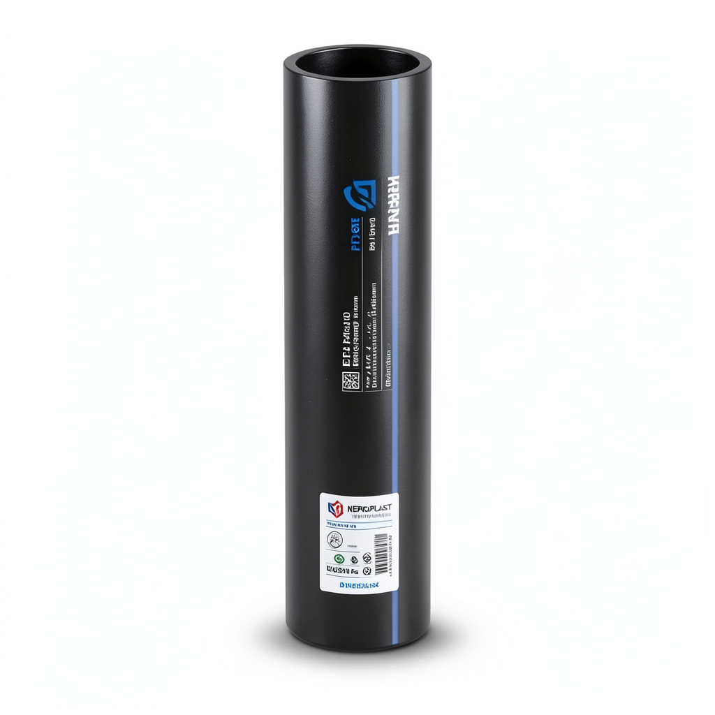 مواسير HDPE PE 80 ضغط 4 بار قطر خارجي 560 مم سمك 17.2 مم لون أسود | نيبروبلاست