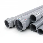   UPVC Plastic pipes  ALWatania company Nominal Pressure 25 Bar Outside Diameter 200 mm Thickness 18.2 mm Gray 