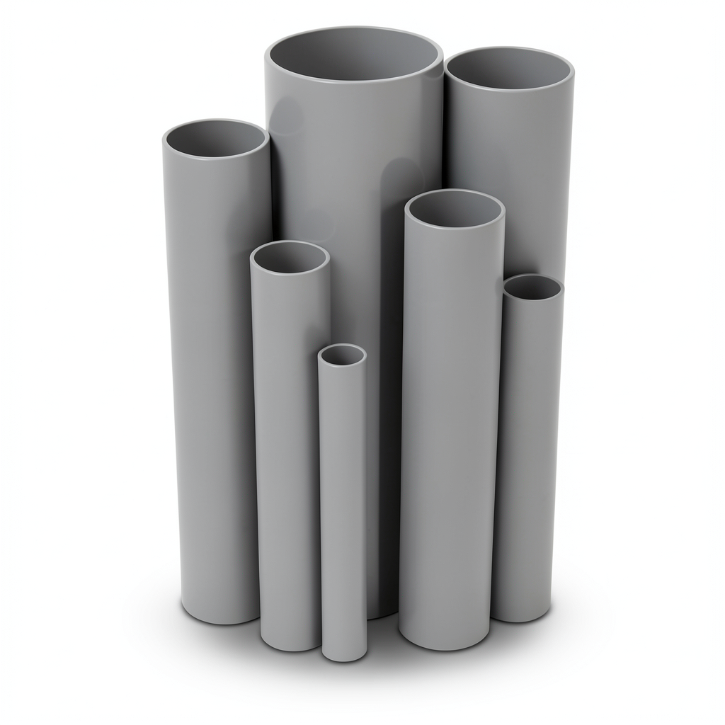 UPVC Pipes Nominal Pressure 6/20 Bar Outside Diameter 315 mm Thickness 9.2 mm Gray