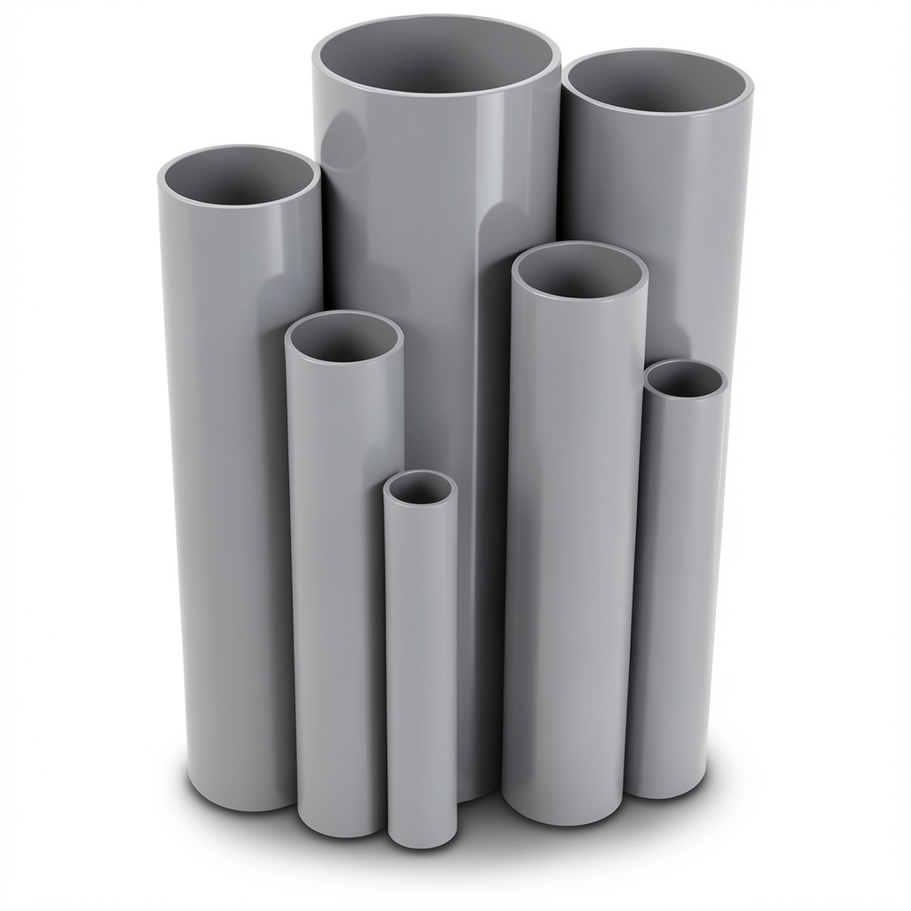 UPVC Pipes Nominal Pressure 10/20 Bar Outside Diameter 315 mm Thickness 15 mm Gray