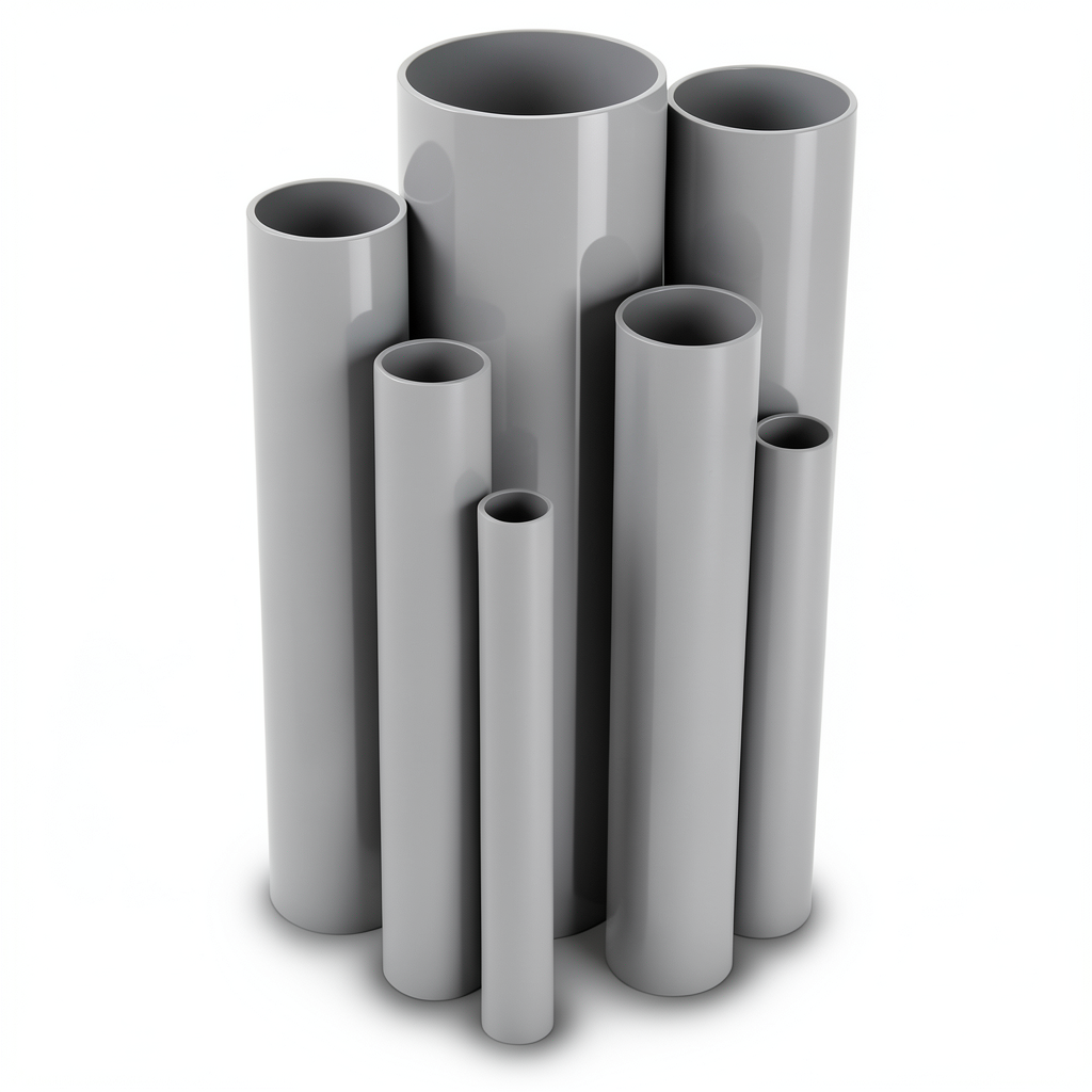 مواسير UPVC ضغط 16/20 بار، قطر خارجي 315 مم، سمك 23.4 مم، لون رمادي